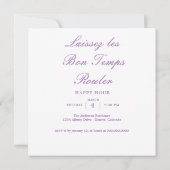 Elegant Watercolor Mardi Gras Kaart (Achterkant)