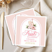 Elegant watercolor napkins bridal shower design servet