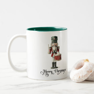 Elegant Watercolor Nutcracker Christmas Tweekleurige Koffiemok
