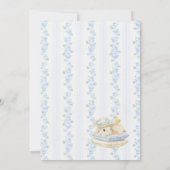 Elegant  Watercolor One 1st Birthday some bunny Gi Kaart (Achterkant)