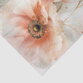 Elegant Watercolor Peony Decoupage Gift Tissuepapier (Detail)