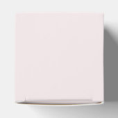 Elegant Watercolor Pink Bow Baptism Cube Bedankdoosjes (Bovenkant)
