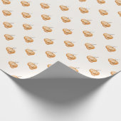 Elegant Watercolor Pumpkins Wrapping Paper Cadeaupapier (Hoek)