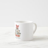 Elegant Watercolor Red Bow Family Christmas Tree Espresso Kop (Voorkant rechts)