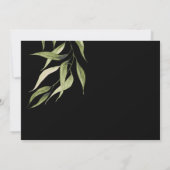 Elegant Watercolor Rustic Eucalyptus Rehearsal Kaart (Achterkant)