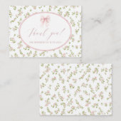 Elegant Watercolor spring wildflowerFlat Note Card Notitiekaartje (Voorkant / Achterkant)