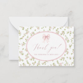Elegant Watercolor spring wildflowerFlat Note Card Notitiekaartje