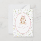 Elegant Watercolor spring wildflowerFlat Note Card Notitiekaartje (Voorkant)