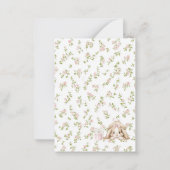 Elegant Watercolor spring wildflowerFlat Note Card Notitiekaartje (Achterkant)