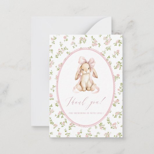 Elegant Watercolor spring wildflowerFlat Note Card Notitiekaartje (Voorkant)