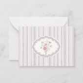 Elegant Watercolor spring wildflowerFlat Note Card Notitiekaartje (Achterkant)