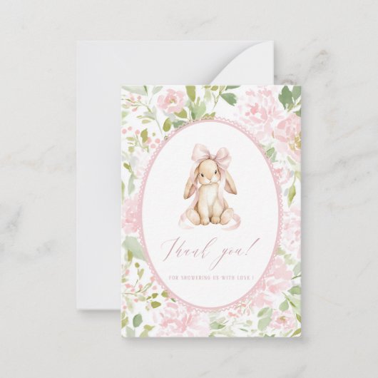 Elegant Watercolor spring wildflowerFlat Note Card Notitiekaartje (Voorkant)