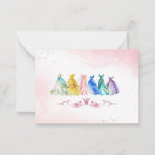 Elegant Watercolor spring wildflowerFlat Note Card Notitiekaartje (Achterkant)