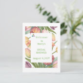 Elegant Watercolor Tulips  Briefkaart (Staand voorkant)