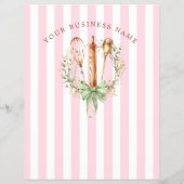 Elegant Watercolor Utensils Cooking Bakery Flyer (Achterkant)