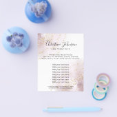 elegant watercolor vals glitter beauty lounge flyer (Enkel)