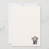 Elegant Watercolor White Elephant Gift Exchange Kaart (Achterkant)