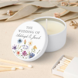 Elegant Watercolor Wildflowers Spring Wedding