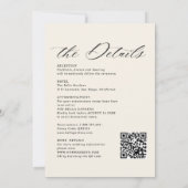 Elegant Watercolor Wldflowers Meadow Details RSVP Kaart (Achterkant)