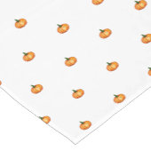 Elegant Watercolour Pumpkin Pattern Korte Tafelloper (Hoek)