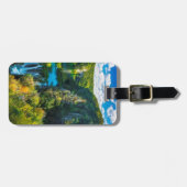 Elegant waterfall schilderachtig, Kroatië Bagagelabel (Voorkant horizontaal)