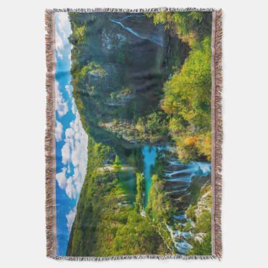 Elegant waterfall schilderachtig, Kroatië Deken (Voorkant Verticaal)