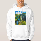 Elegant waterfall schilderachtig, Kroatië Hoodie (Voorkant)