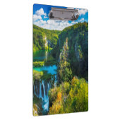 Elegant waterfall schilderachtig, Kroatië Klembord (Rechts)