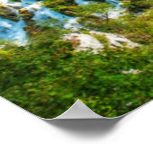 Elegant waterfall schilderachtig, Kroatië Poster (Hoek)