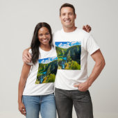 Elegant waterfall schilderachtig, Kroatië T-shirt (Unisex)