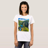Elegant waterfall schilderachtig, Kroatië T-shirt (Voorkant volledig)