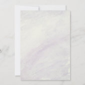 Elegant Waterverf aangepaste bruiloft Kaart (Achterkant)