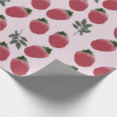 Elegant Waterverf Aardbeien inpakpapier (Hoek)