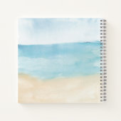 Elegant Waterverf Abstract Patroon Gepersonaliseer Notitieboek (Achterkant)