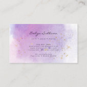 elegant waterverf agate design visitekaartje (Achterkant)