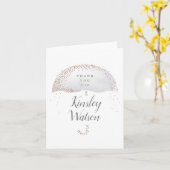 Elegant Waterverf Baby shower Hartelijk dank Kaart (Gele Bloem)