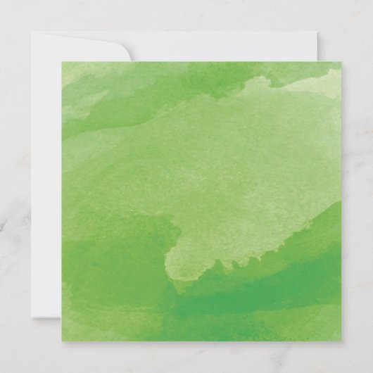 Elegant Waterverf Baptism/Christening Uitnodiging (Achterkant)