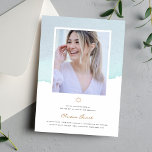 Elegant Waterverf Bat Mitzvah Kaart<br><div class="desc">Een elegant Bat Mitzvah-ontwerp is de perfecte manier om deze belangrijke mijlpaal in het leven van een jonge vrouw te vieren. De typografie wordt teruggegeven in een klassieke serif en sans-serif doopvont, die tot een chronologie en verfijnd effect leiden. Het gebruik van witte, lichtblauwe en goudkleuren in het algemene kleurenpalet...</div>