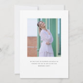 Elegant Waterverf Bat Mitzvah Kaart (Achterkant)