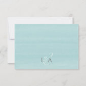 Elegant Waterverf Beach Sand Dollar Meal Choice RSVP Kaartje (Achterkant)