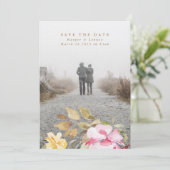 Elegant Waterverf Beauely Wedding Save The Date (Staand voorkant)