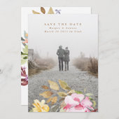 Elegant Waterverf Beauely Wedding Save The Date (Voorkant / Achterkant)