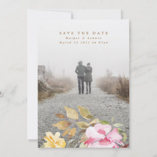 Elegant Waterverf Beauely Wedding Save The Date