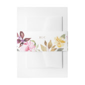 Elegant Waterverf Beauely Wedding Uitnodigingen Wikkel (Voorkant Voorbeeld)