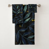 Elegant waterverf bijkantoren bad handdoek (Insitu)