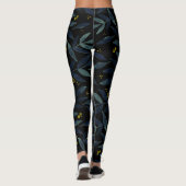 Elegant waterverf bijkantoren leggings (Achterkant)