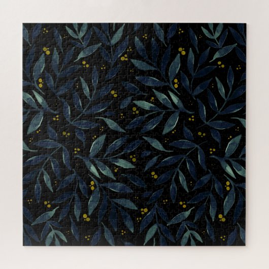 Elegant waterverf bijkantoren legpuzzel (Horizontaal)