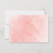 Elegant Waterverf Blad Terracotta Bruiloft RSVP Kaartje (Achterkant)