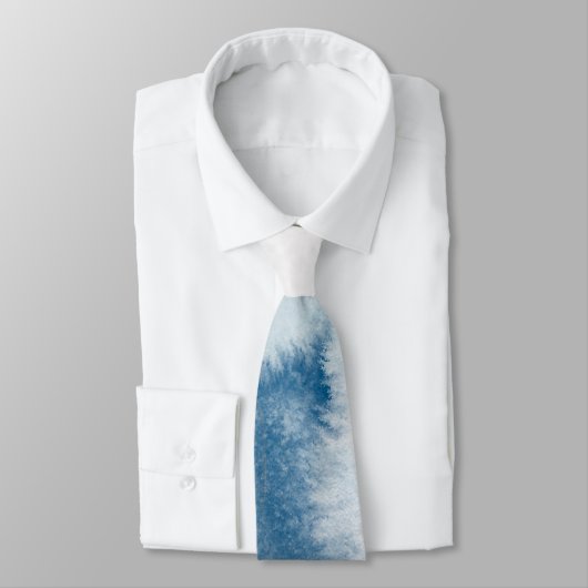 Elegant waterverf blauw stropdas (Gebonden)