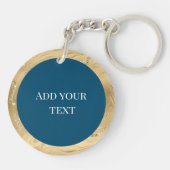 Elegant Waterverf Bloem Botanische Lente Boeket Sleutelhanger (Achterkant)